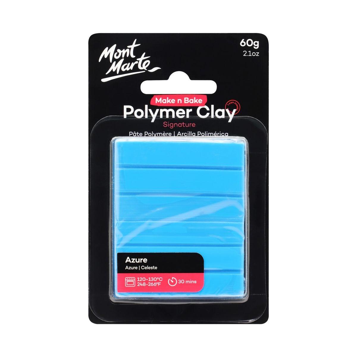 Mont Marte Make n Bake Polymer Clay Signature 60g - Azure - Glowish