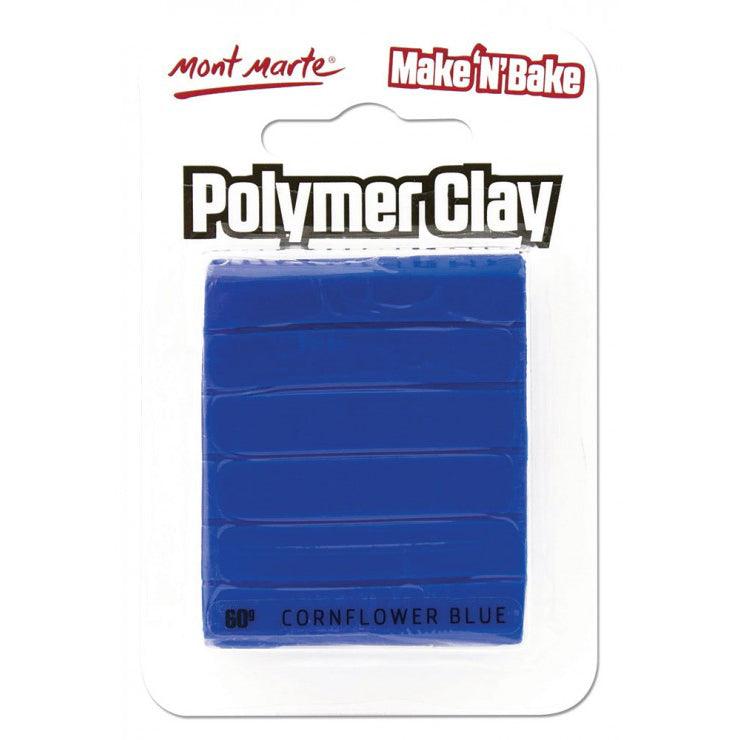 Mont Marte Make n Bake Polymer Clay Signature 60g - Cornflower Blue - Glowish