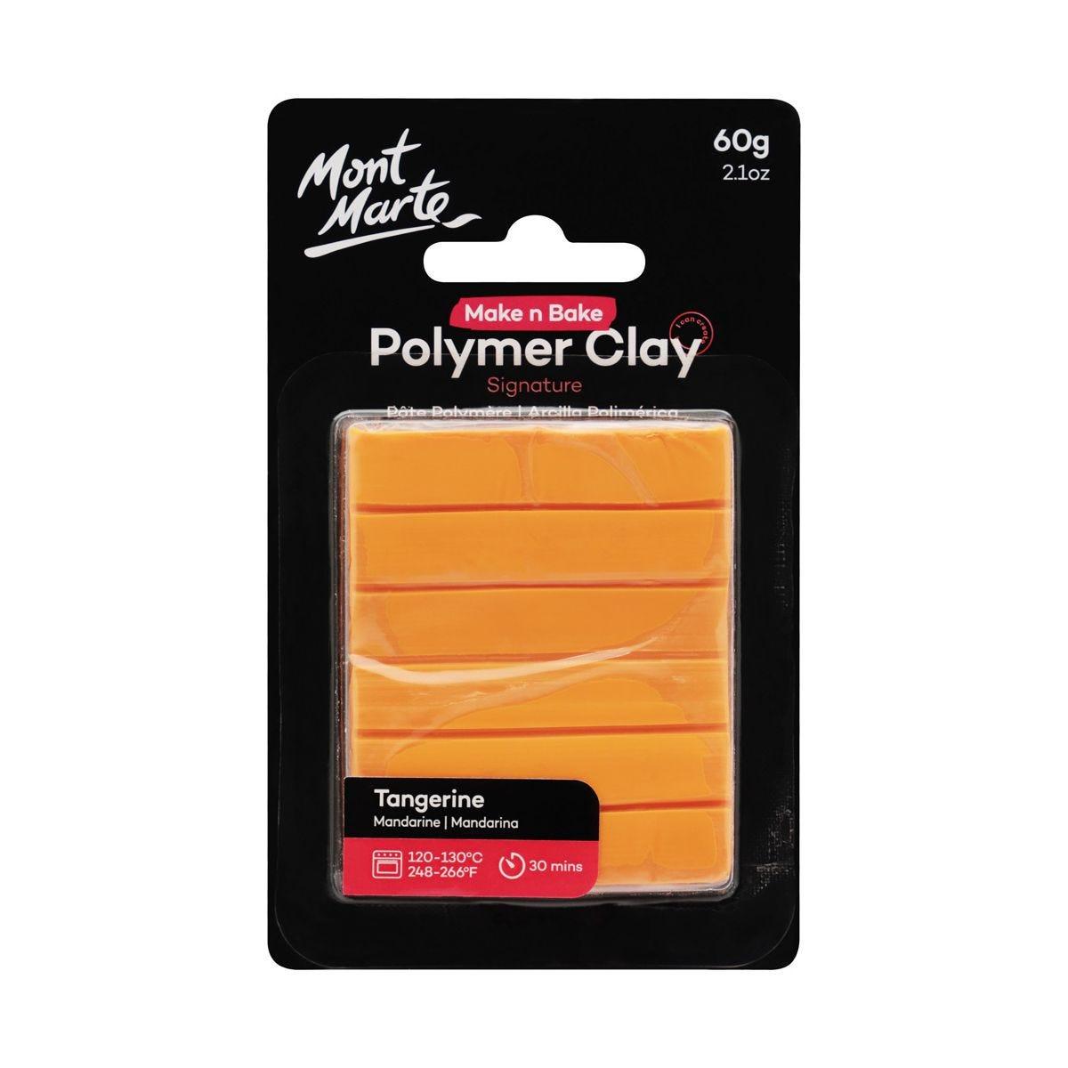 Mont Marte Make n Bake Polymer Clay Signature 60g - Tangerine - Glowish