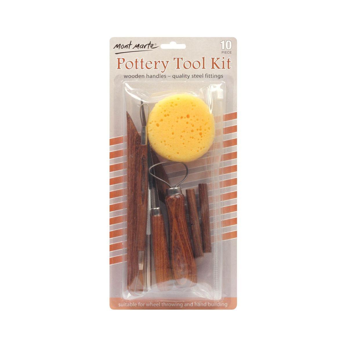 Mont Marte Pottery Tool Kit 10pcs - Glowish