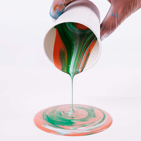 Mont Marte Pouring Acrylic Paint Set Premium 4pcs x 60ml (2oz) - Rainforest - Glowish
