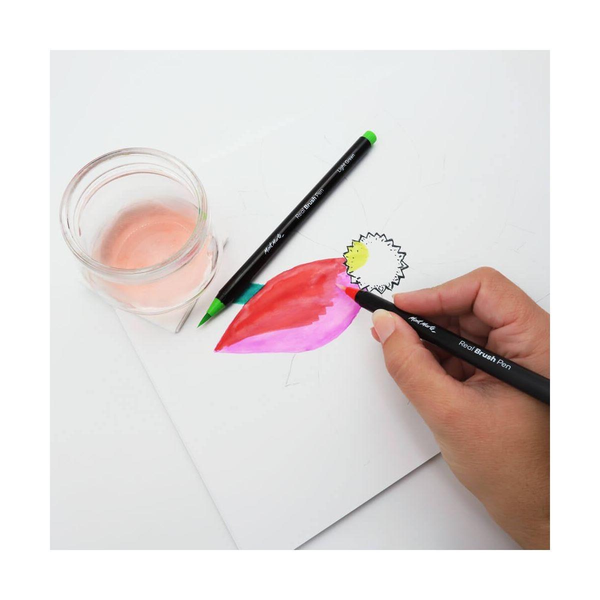 Mont Marte Real Brush Pens 12pcs - Glowish