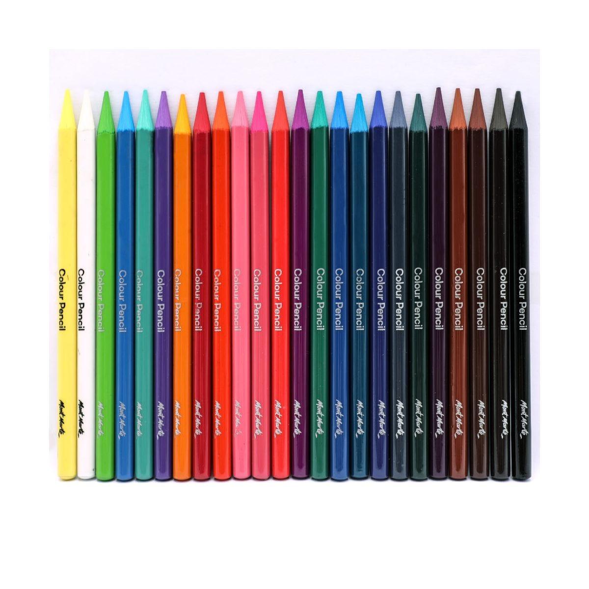 Mont Marte Woodless Colour Pencils Premium 24pcs - Glowish