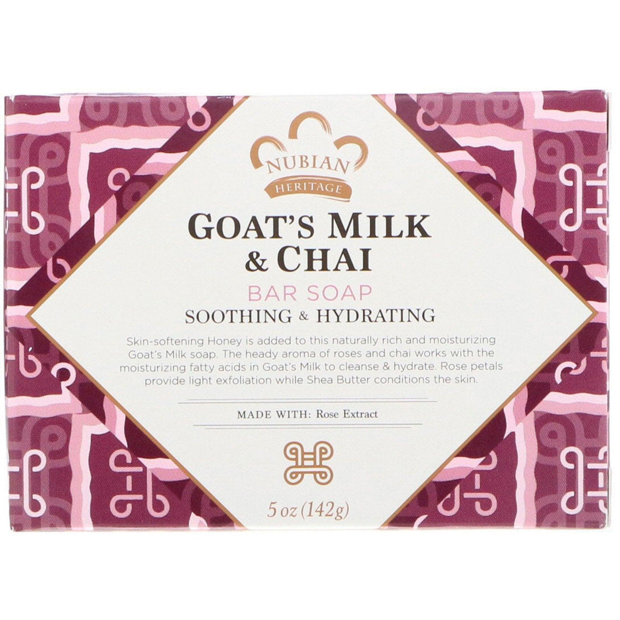 Nubian Heritage, Goat's Milk & Chai Bar Soap, 5 oz (142 g) - Glowish