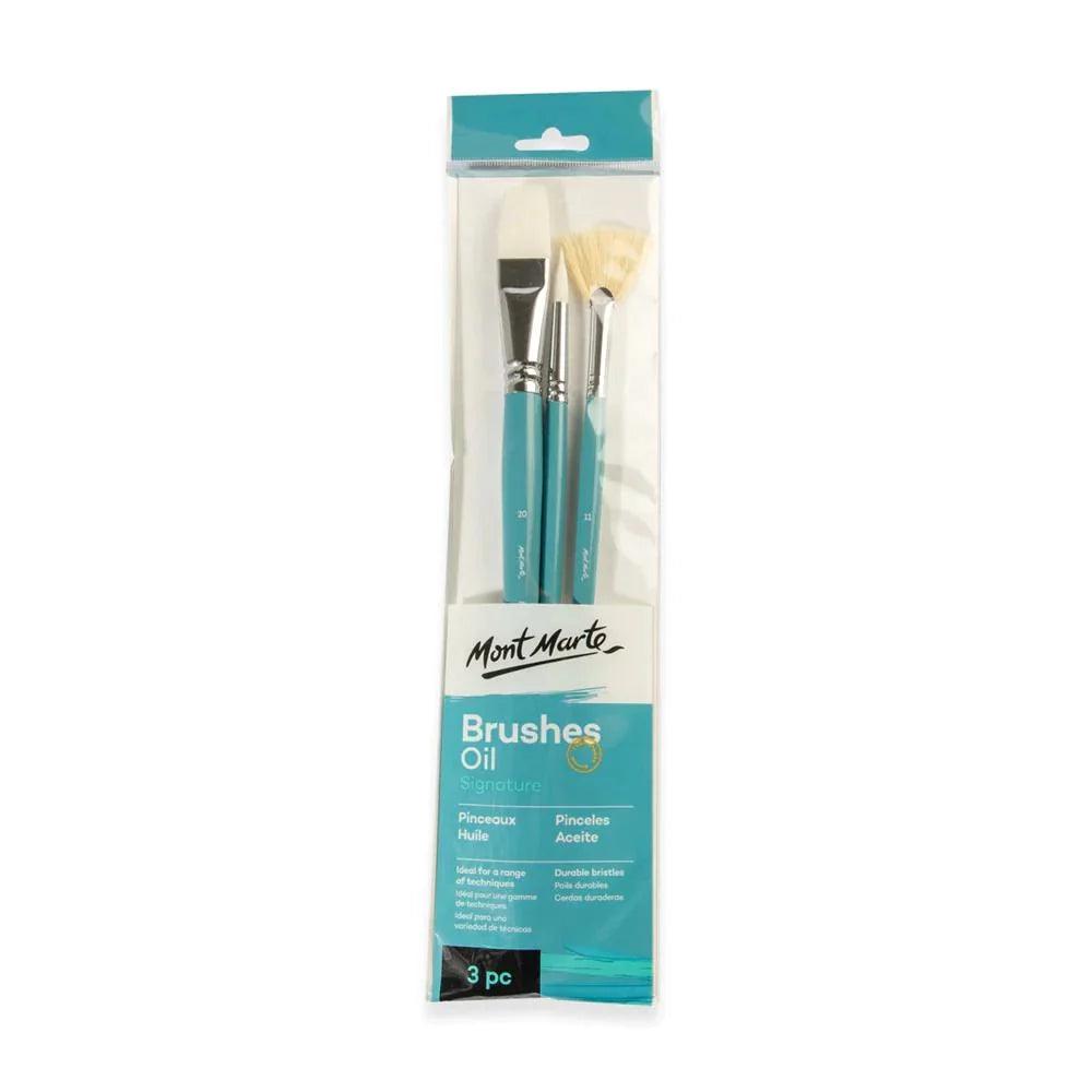 Oil Brushes Signature 3pc - Mont Marte - Glowish