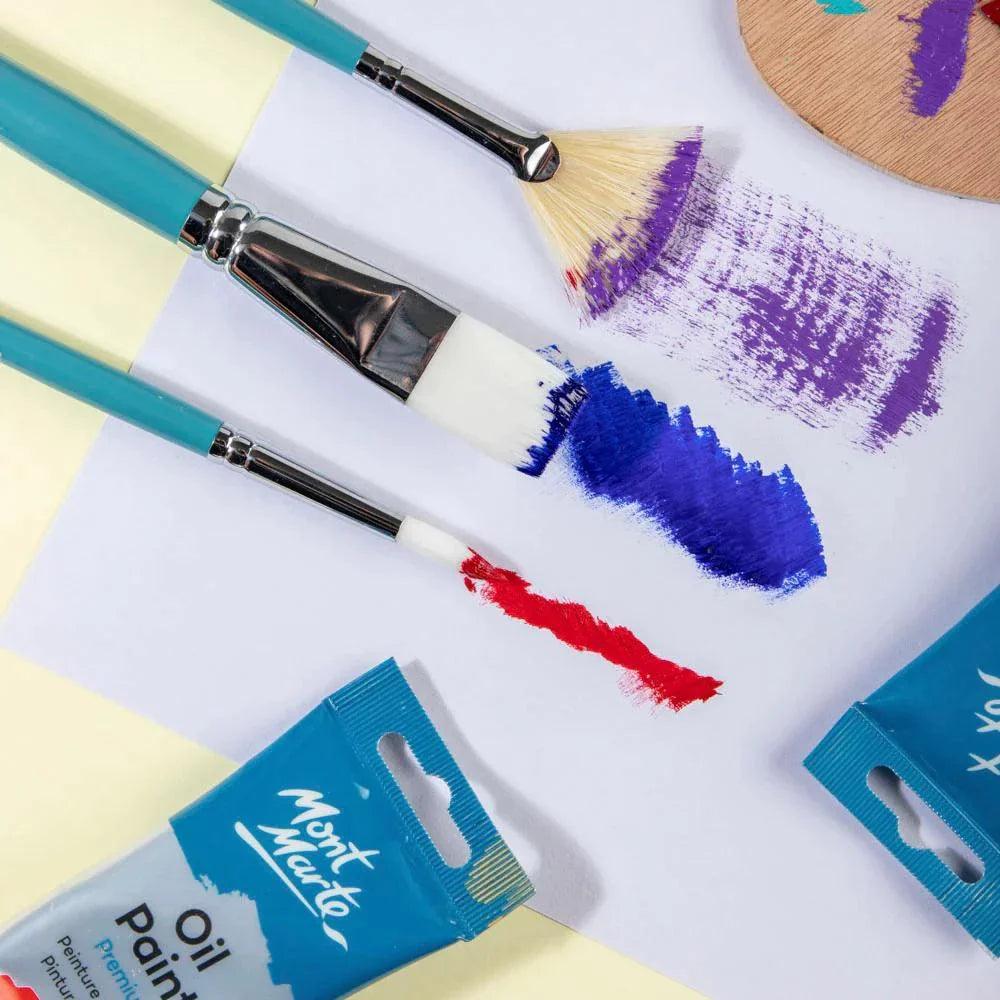 Oil Brushes Signature 3pc - Mont Marte - Glowish