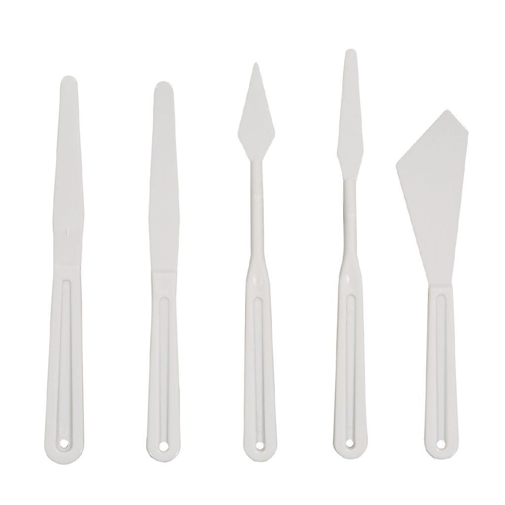Plastic Palette Knife Set 5 pcs - Mont Marte - Glowish