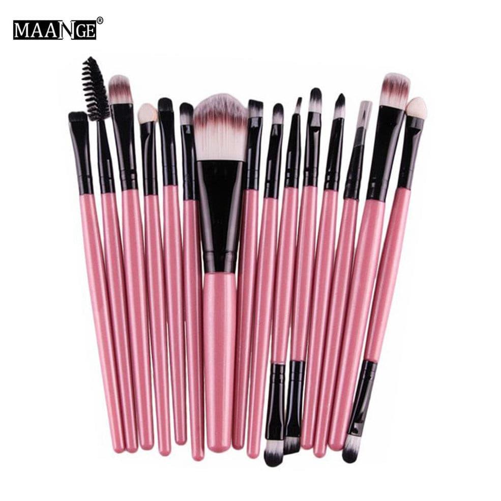 Professional 15 Pcs Cosmetic Makeup Brush Set - Glowish