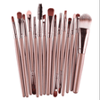 Professional 15 Pcs Cosmetic Makeup Brush *Set* Lite Coffee - Glowish