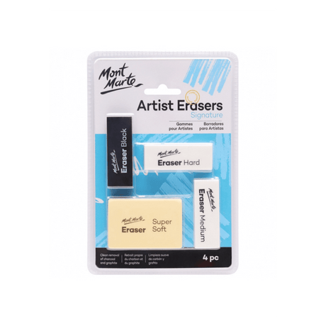 Signature Artist Erasers 4pc - Glowish