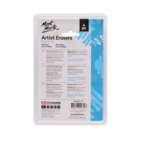 Signature Artist Erasers 4pc - Glowish