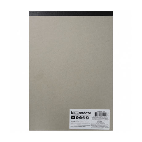 Signature Black Paper Sketch Pad 140gsm A4 25 Sheet - Glowish