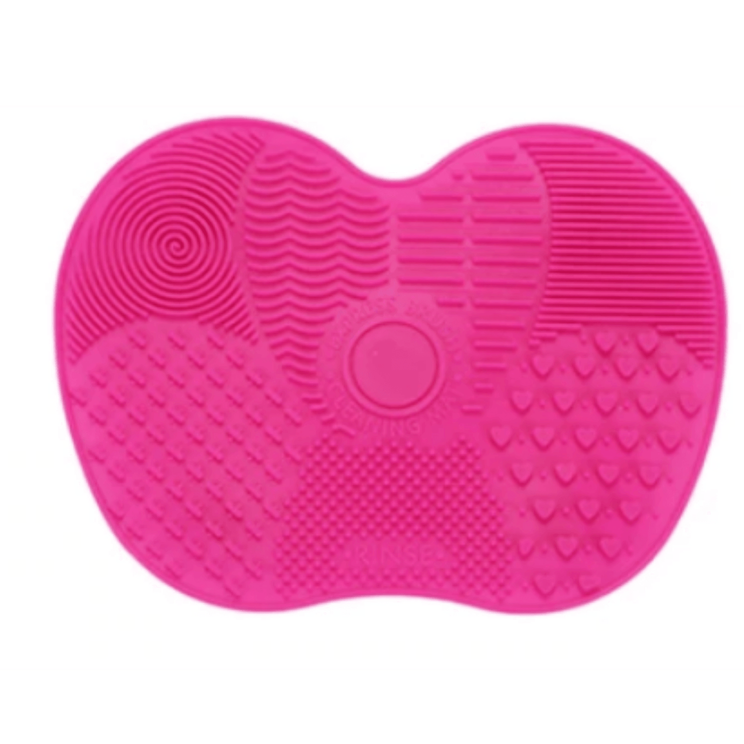 Silicone brush cleaner Pad Scrubbed Board Cosmetic Make Up Tool Light Pink - Glowish