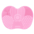 Silicone brush cleaner Pad Scrubbed Board Cosmetic Make Up Tool Light Pink - Glowish