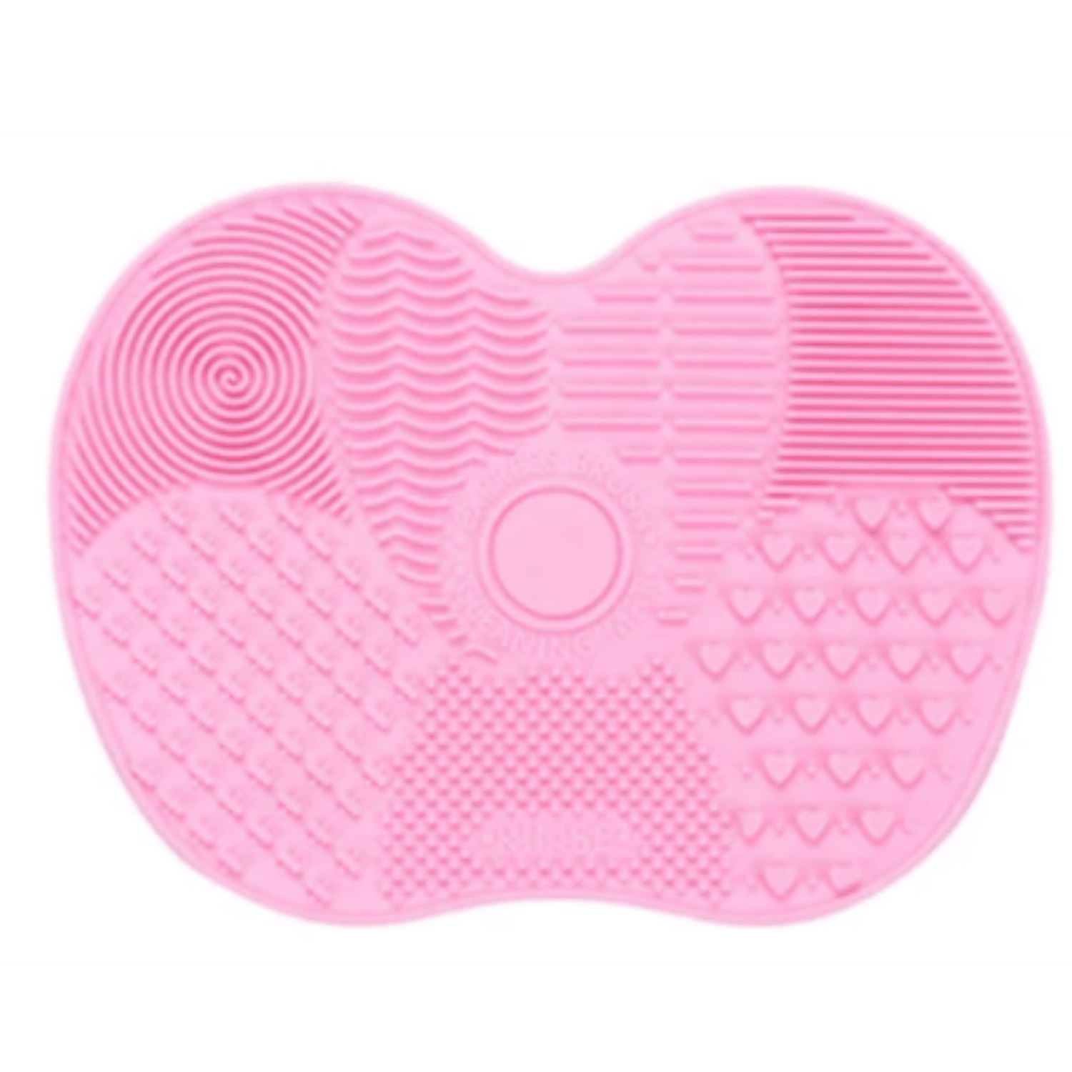 Silicone brush cleaner Pad Scrubbed Board Cosmetic Make Up Tool Light Pink - Glowish