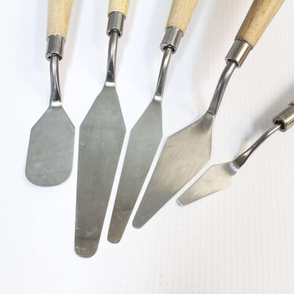 Studio Stainless Palette Knife Set 5pcs - Mont Marte - Glowish