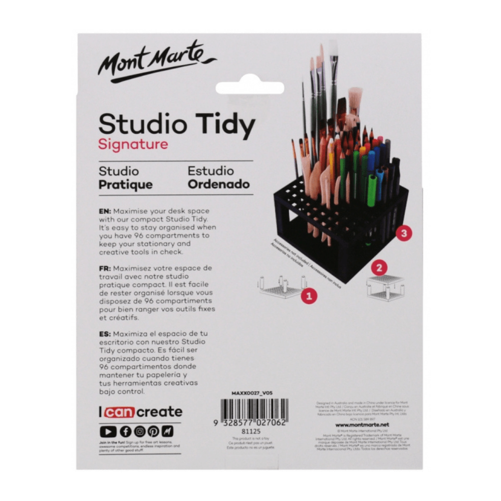 Studio Tidy Paint Brush Pencils Holder/Organizer Table Organizer Art - Glowish