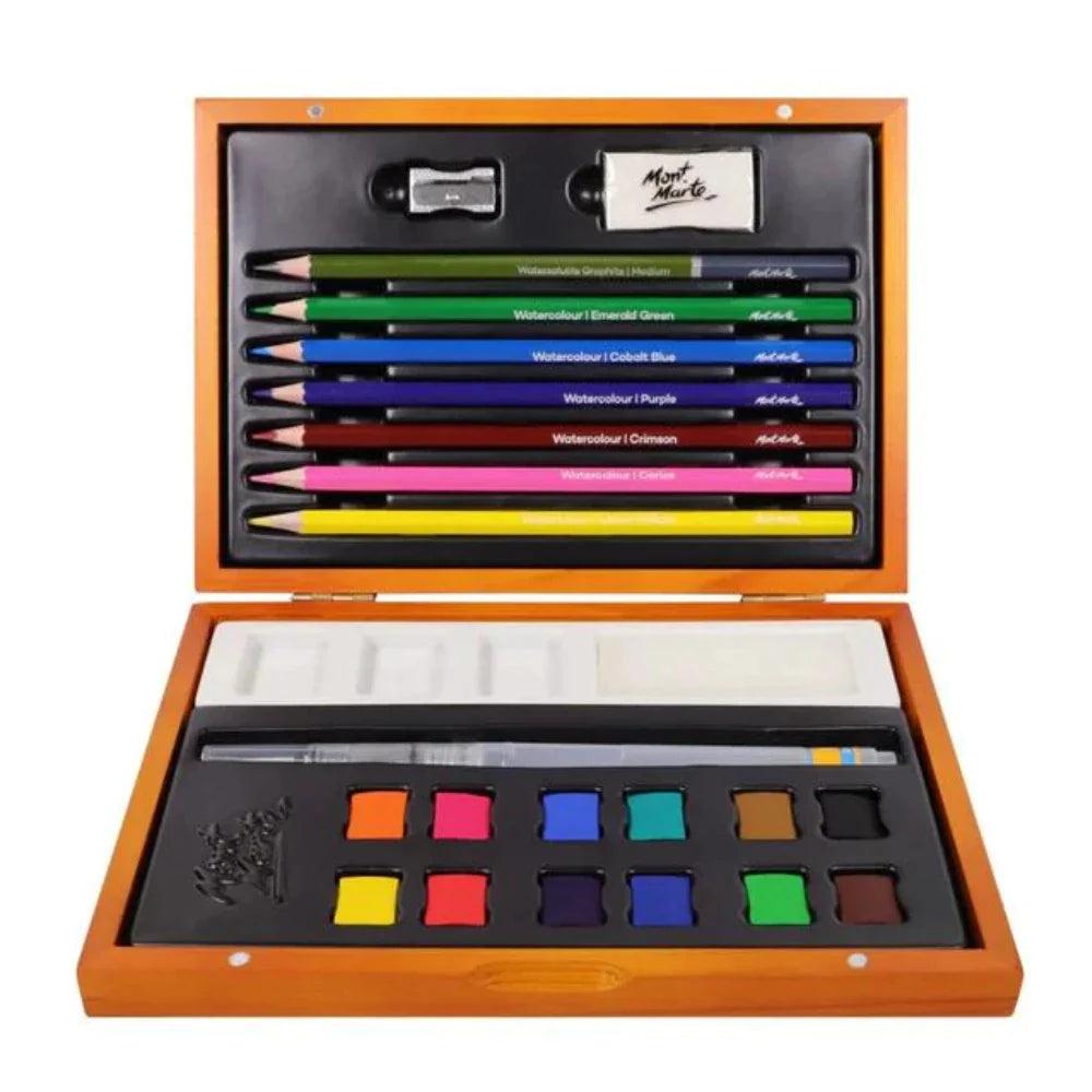 Watercolour Art Set Signature 24pc - Mont Marte - Glowish