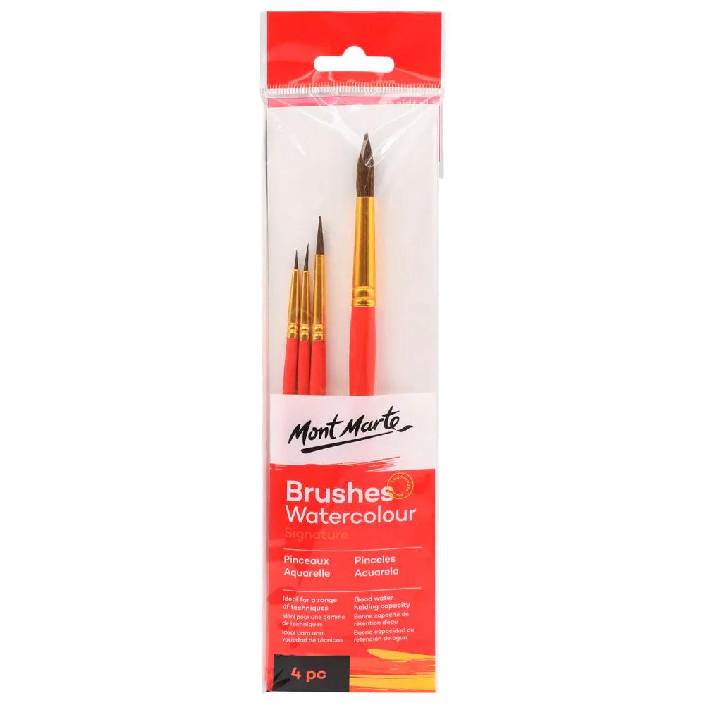 Watercolour Brushes Signature 4pc - Mont Marte - Glowish