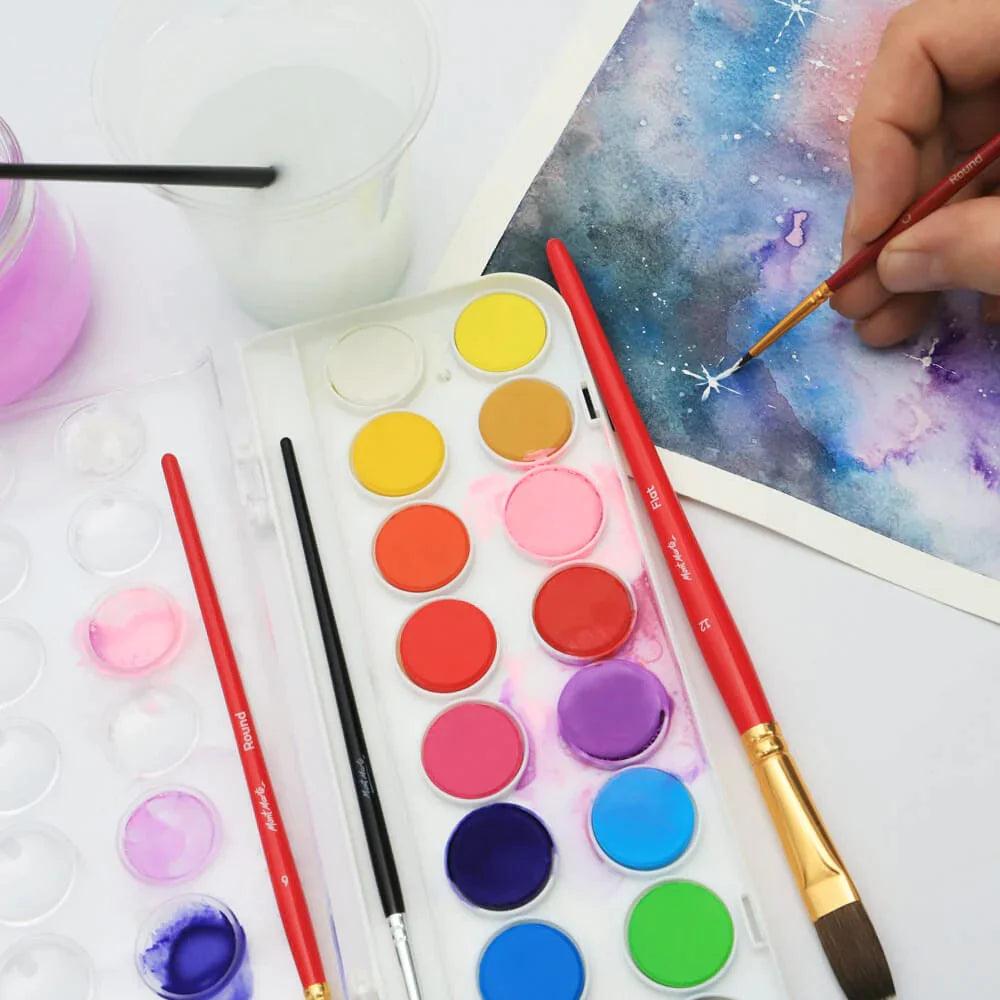Watercolour Cake 17pc Signature Paint Set - Mont Marte - Glowish