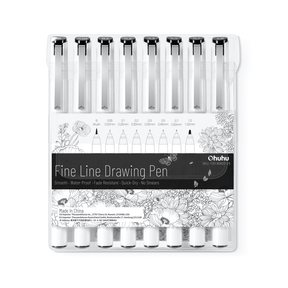 Ohuhu Fineliner Drawing Pens 8 Pack Archival Ink - product shot