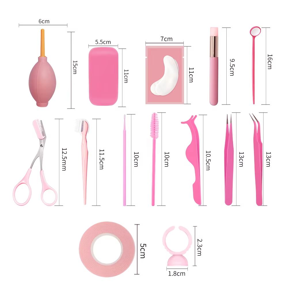 Professional Eyelash Extension Kit with Mini Fan