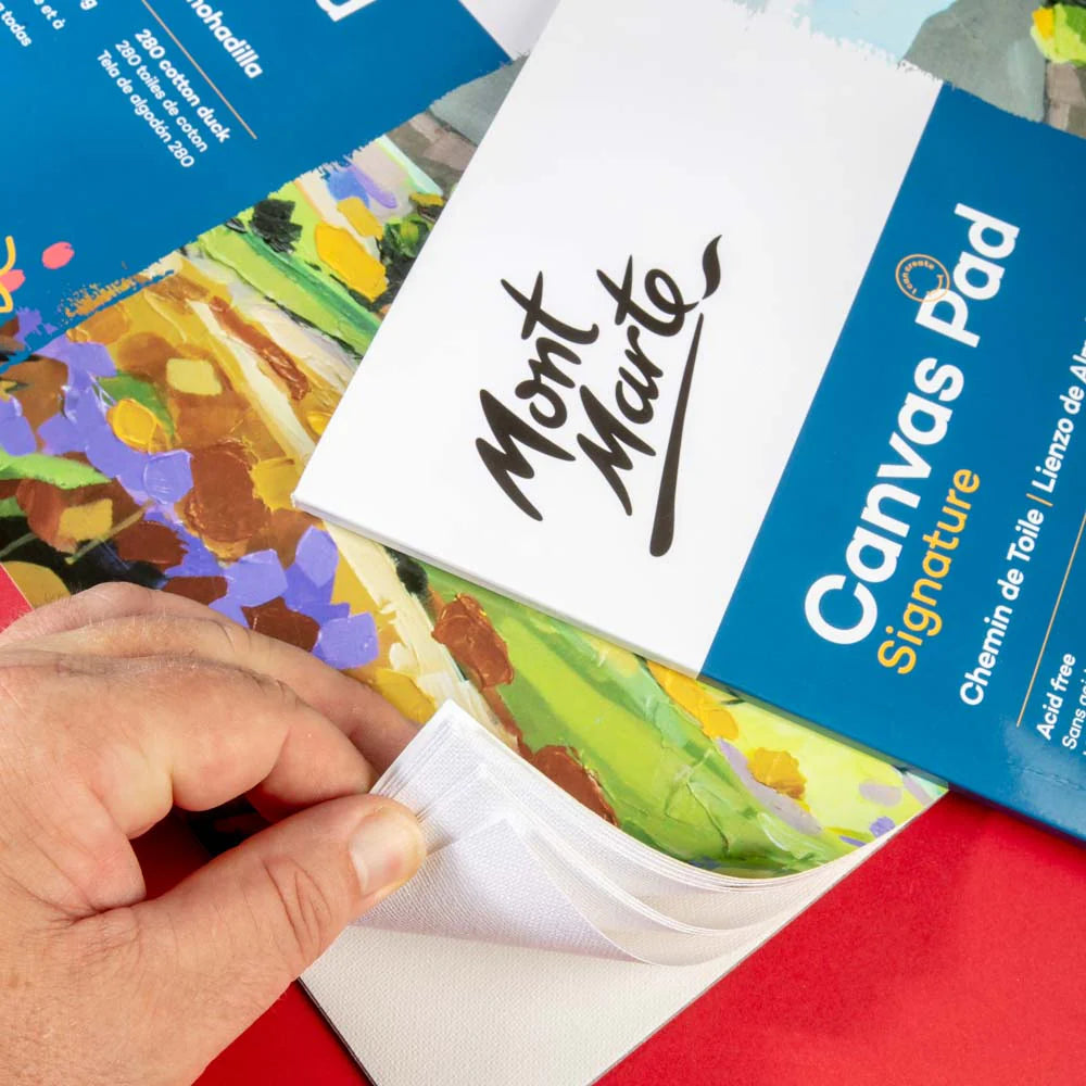 Canvas Pad Signature 10 Sheet A4 (8.3 x 11.7in) - Mont Marte