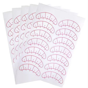 False eyelash Eyelashes Extension Grafted & Measure Practice Patches - Glowish