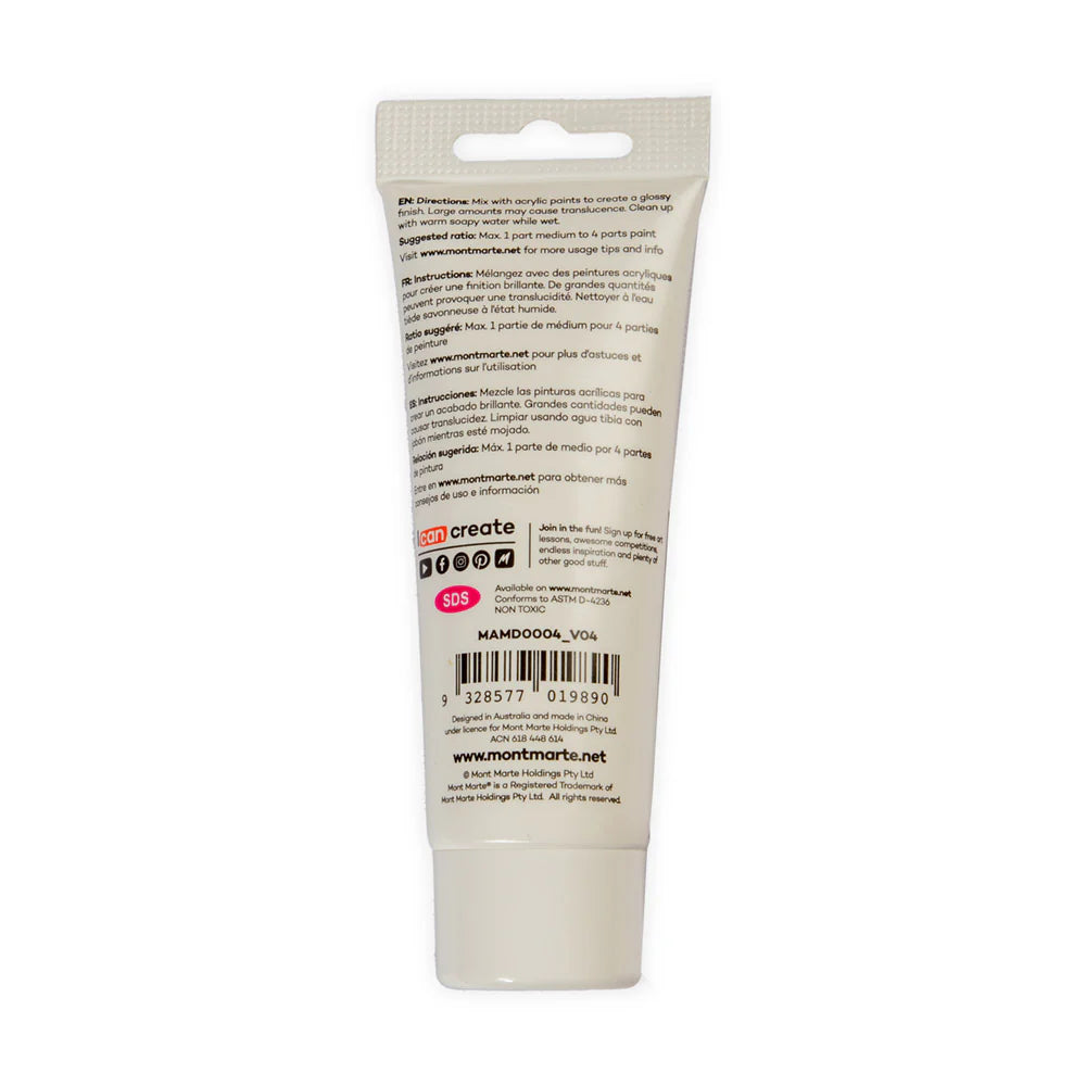 Gloss Gel Medium - 75ml - Mont Marte