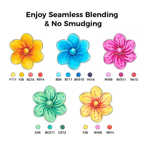 Ohuhu Honolulu alcohol markers blending demonstration