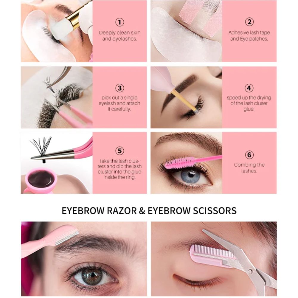 ICONSIGN New False Eyelash Extension Tool Kit