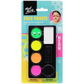 Kids Face Painting Set Neon - Mont Marte - Glowish