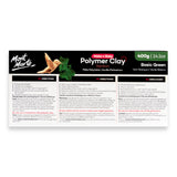 Make n Bake Polymer Clay Signature 400g Basic Green - Mont Marte - Glowish