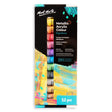 Metallic Acrylic Colour Paint Set Signature 12pc x 36ml - Mont Marte - Glowish