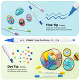 Ohuhu Acrylic Paint Markers 36 Colours, Brush & Dot Tip