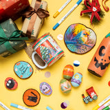 Ohuhu Acrylic Paint Markers 36 Colours, Brush & Dot Tip