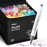 Ohuhu Honolulu 104 Colours Dual Tip Alcohol Art Markers - Glowish