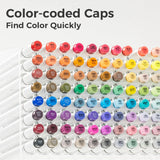 Ohuhu Honolulu 104 Colours Dual Tip Alcohol Art Markers - Glowish