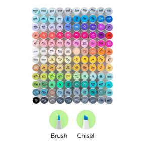 Ohuhu Honolulu 120 Colours Dual Tip Alcohol Art Markers - Glowish