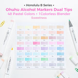 Ohuhu Honolulu B 48 Pastel Colours Marker Set