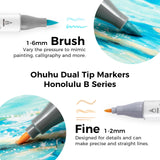 Ohuhu Honolulu B 48 Pastel Colours Marker Set