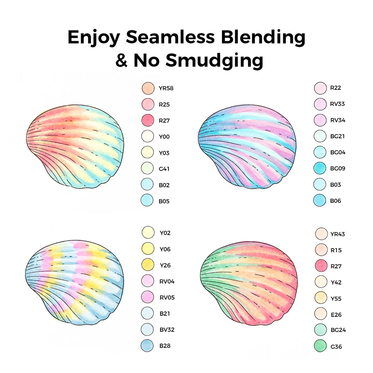 Ohuhu Honolulu B 48 Pastel Colours Marker Set