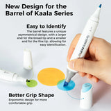 Ohuhu Kaala 60 Colours Dual Tip Alcohol Markers, Illustration Tones