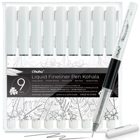 Ohuhu Kohala Liquid Fineliner Drawing Pens 9 Pack - Art Supplies