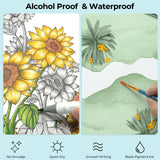 Ohuhu Kohala Liquid Fineliner Drawing Pens,9 Pack