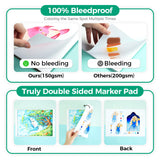 Ohuhu Marker Pad 9x12 120LB 200GSM Bleedproof Double-Sided