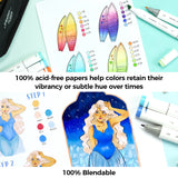 Ohuhu Marker Pad 9x12 120LB 200GSM Bleedproof Double-Sided