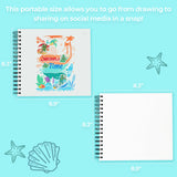 Ohuhu Spiral-Bound Bleedproof Marker Pad, 60 sheets, 225x210mm