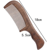 Stylish Wooden Hair Comb - 18cm Durable Handle Design - Glowish