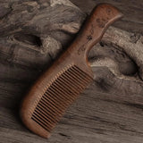 Stylish Wooden Hair Comb - 18cm Durable Handle Design - Glowish